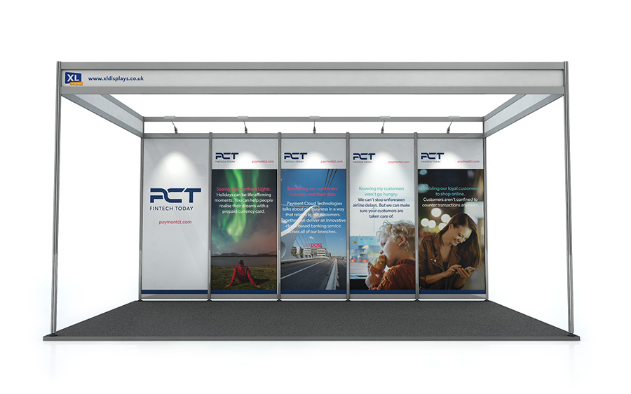 PVC Graphics to Suit a 3m x 5m Shell Scheme Back Wall