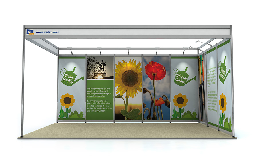 Foamex Graphics to Suit a 3m x 5m L-Shape Shell Scheme