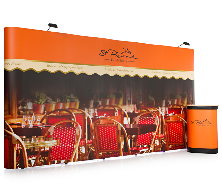 3x5 Straight Double Sided Kit System Backdrop