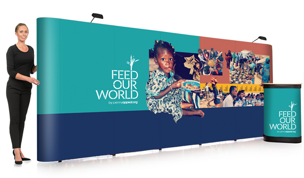 3x5 Midi Straight Pop Up Stand for Exhibitions