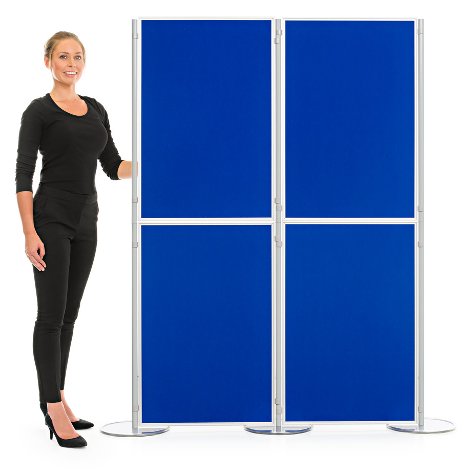 Aluminium 4 Panel and Pole Modular Display Board System