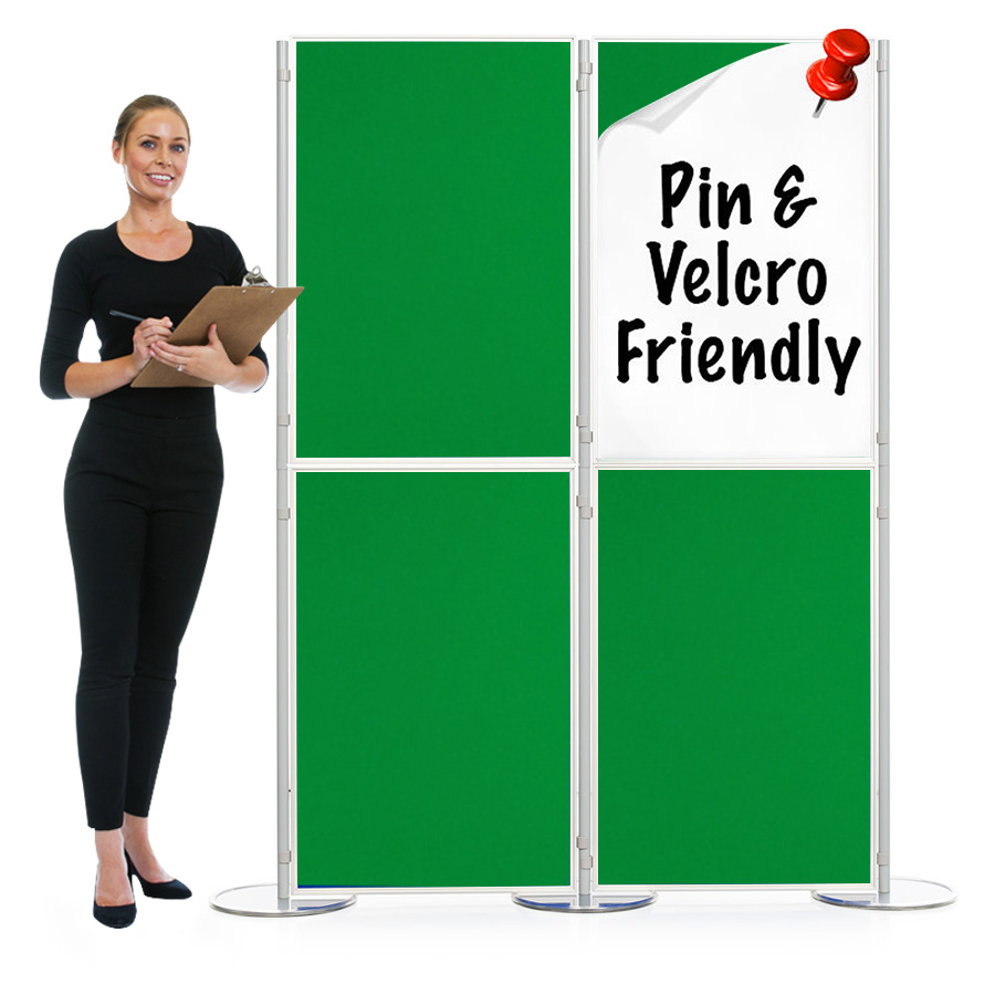 Pinnable 4 Panel And Pole Modular Display Boards