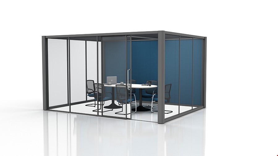 4m x 3m Office Pods With Glass Partitions