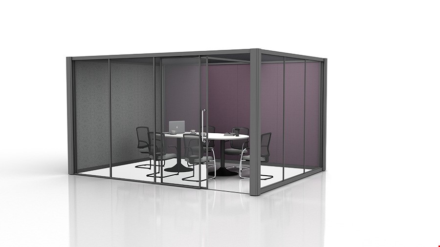 4m x 3m Partially Glazed Acoustic Meeting Room