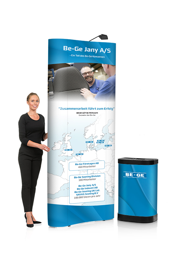 XL Jumbo 4x1 Curved Pop Up Stand