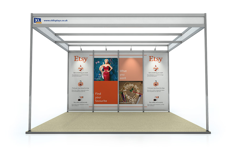 Foamex Graphics to Suit a 4m x 4m Shell Scheme Back Wall