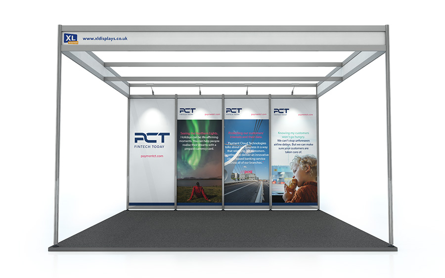 PVC Graphics to Suit a 4m x 4m Shell Scheme Back Wall