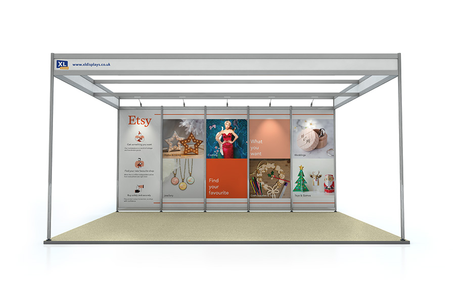 Foamex Graphics to Suit a 4m x 5m Shell Scheme Back Wall