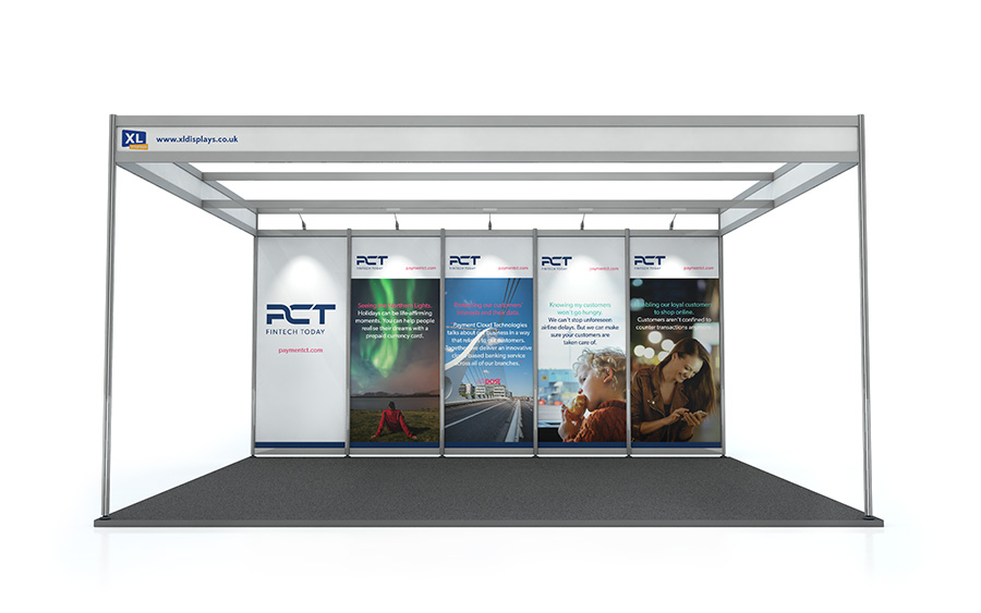 PVC Graphics to Suit a 4m x 5m Shell Scheme Back Wall