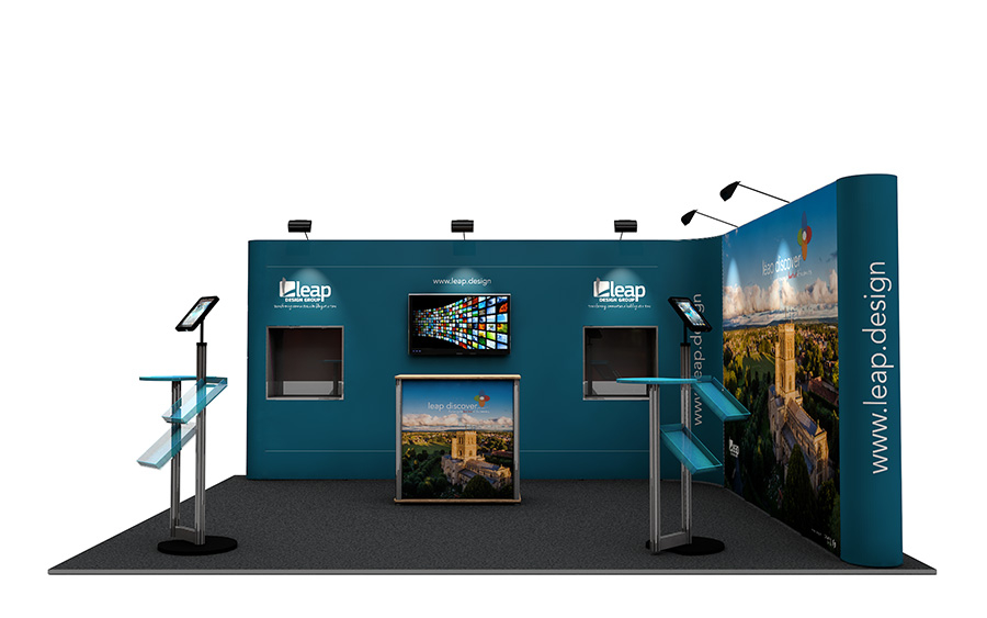4m x 5m L-Shape Pop Up Display System