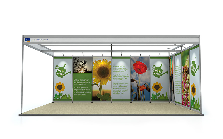 Foamex Graphics to Suit a 4m x 6m L-Shape Shell Scheme