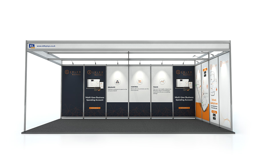 PVC Graphics to Suit a 4m x 6m L-Shape Shell Scheme
