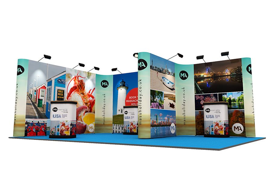 4m x 6m Linked Pop Up Exhibition Stand