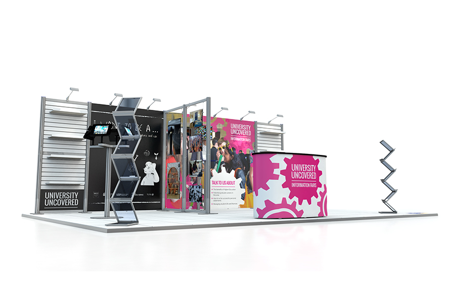 Centro Exhibition Stand - Back Wall 4x6m