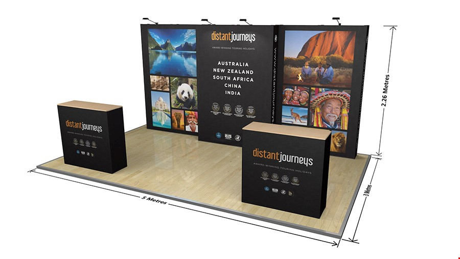 Dimensions Of Large Format 5m Wide Portable Exhibition Walls