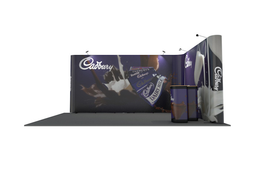 Linked Pop Up Exhibition Stand Includes FREE LED Lights As Standard