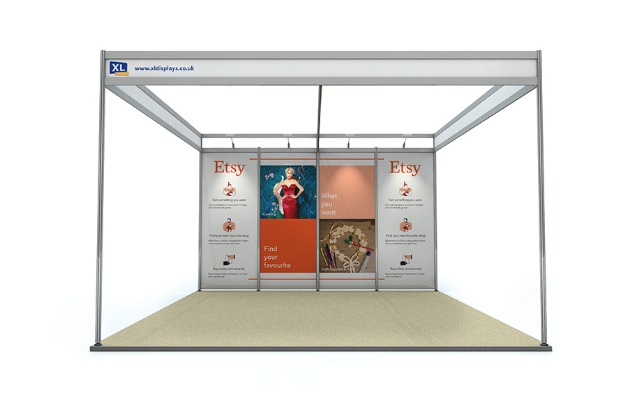 Foamex Graphics to Suit a 5m x 4m Shell Scheme Back Wall