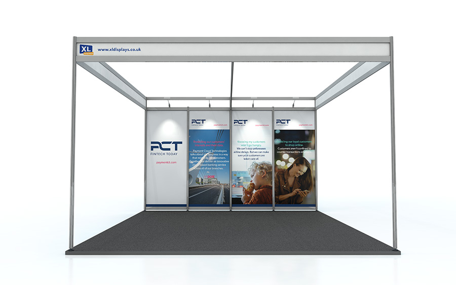 PVC Graphics to Suit a 5m x 4m Shell Scheme Back Wall