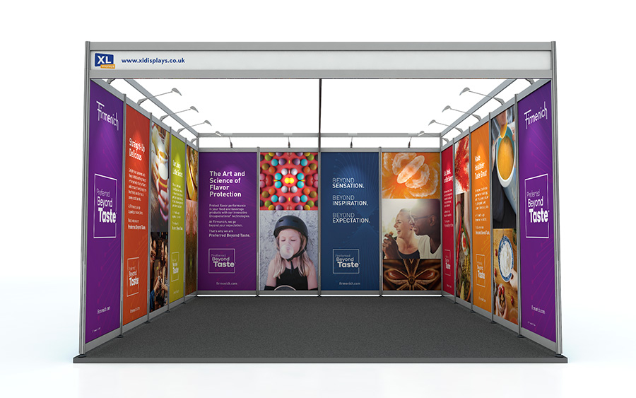 PVC Graphics to Suit a 5m x 4m U-Shape Shell Scheme
