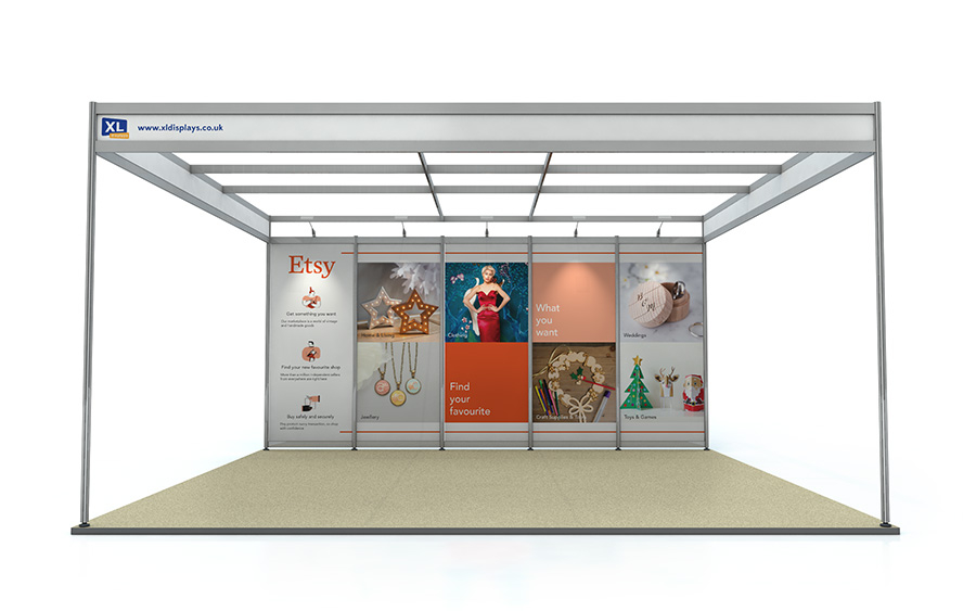 Foamex Graphics to Suit a 5m x 5m Shell Scheme Back Wall