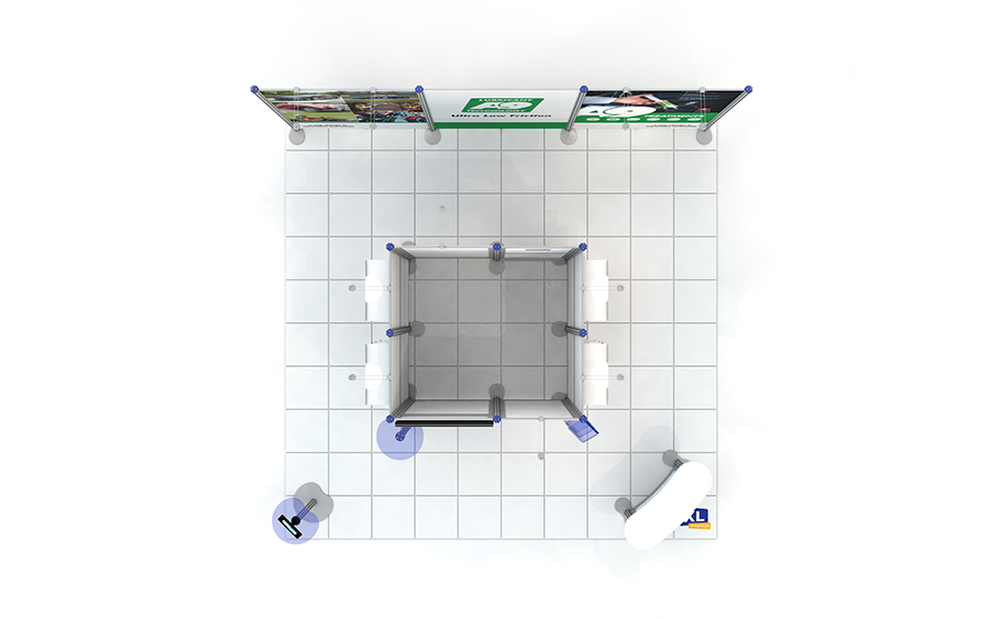 Plan View Centro Exhibition Stand 5x5m