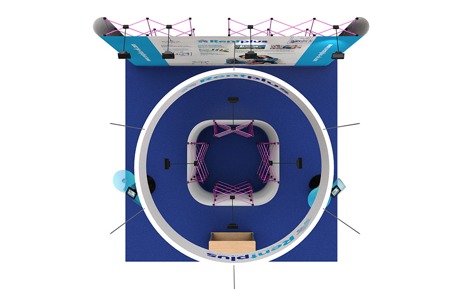 Bespoke Pop Up Display System 5x5m Plan View