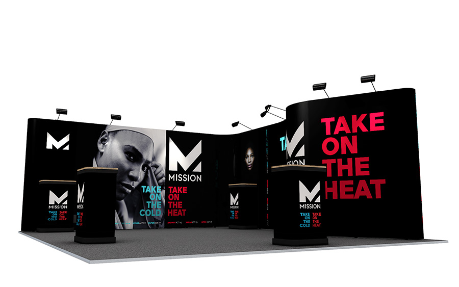 Exhibition Corner Stand to Fit 5m x 6m Space