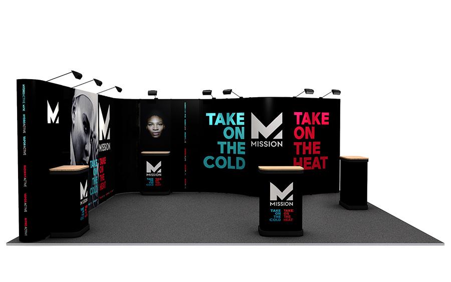 5m x 6m Linked Pop Up Exhibition Stand