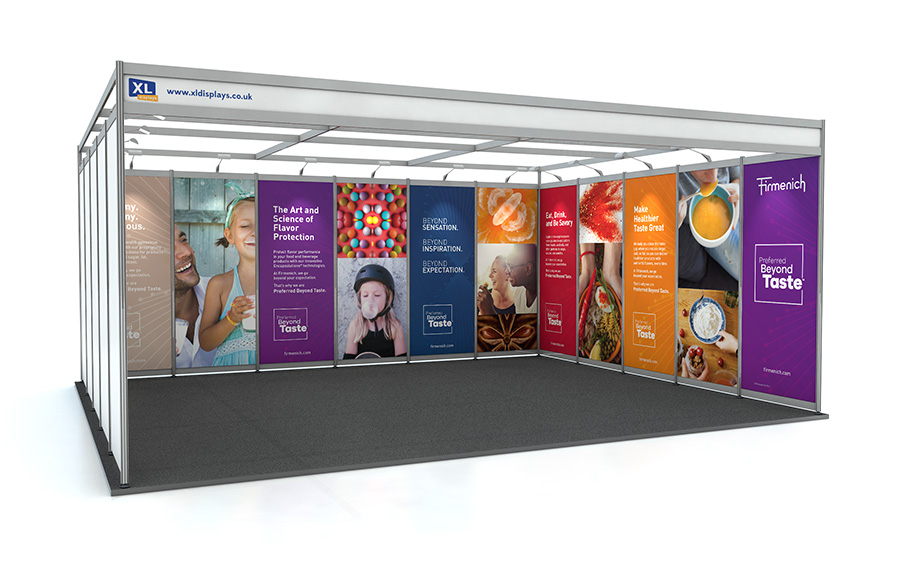 5m x 6m U-Shape Shell Scheme Exhibition Stand PVC Graphics