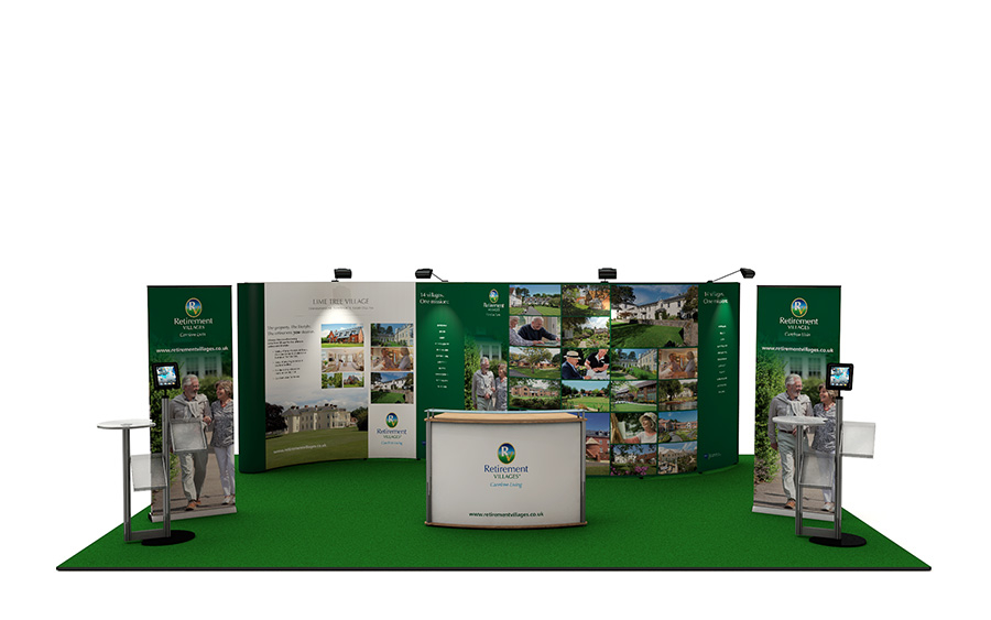 5x7m Linked Pop Up Display Stand