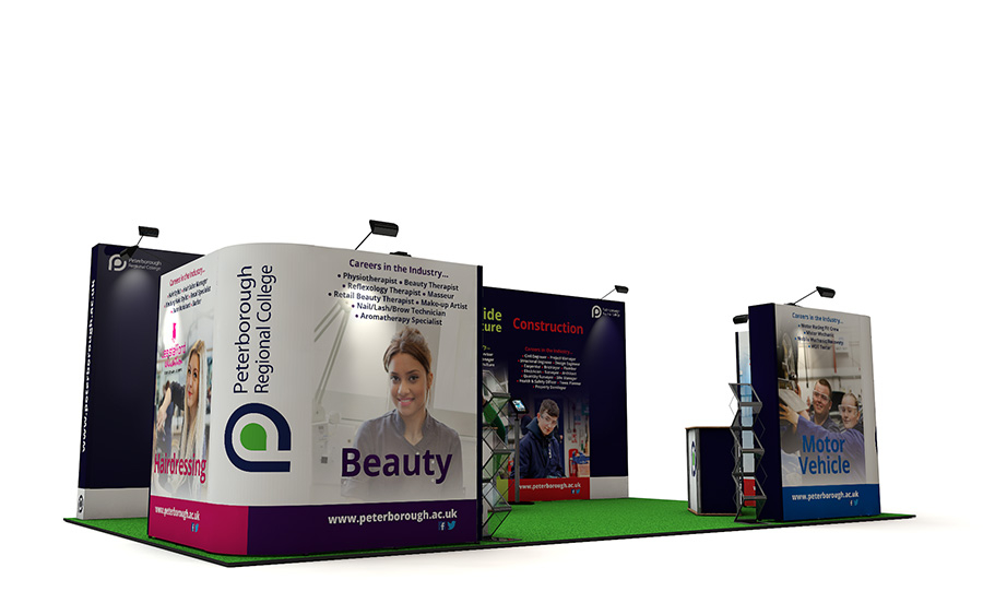 5m x 8m Bespoke Pop Up Exhibition Stand