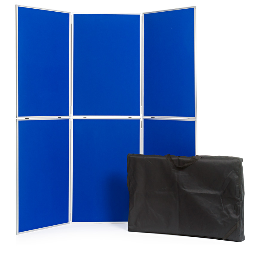 Folding Display Board with 6 Panels and Carry Bag