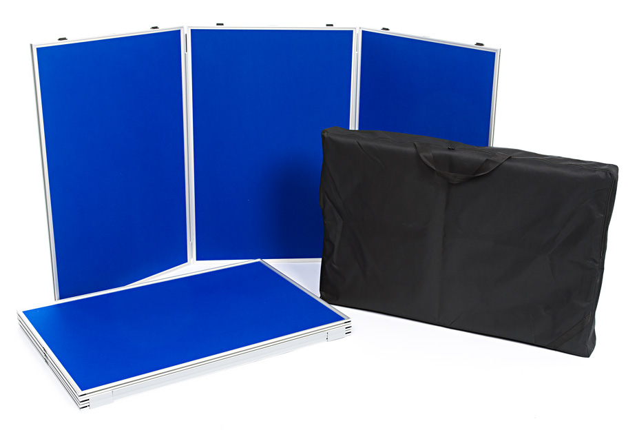 6 panel display boards kit - folding panels + carry bag