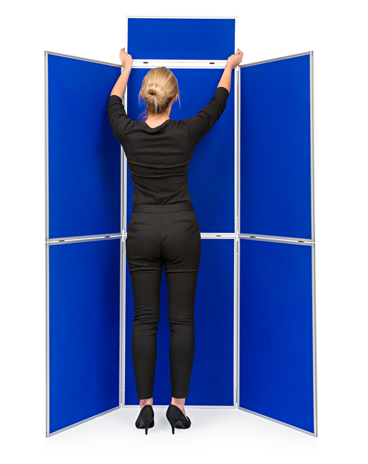 6 Panel Folding Display Board with Header