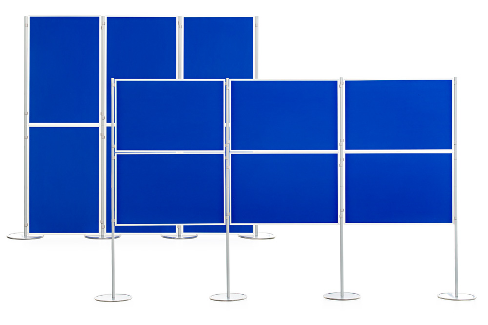 Panel and Pole Display Board Systems Can Be used in Portrait or Landscape Orientation