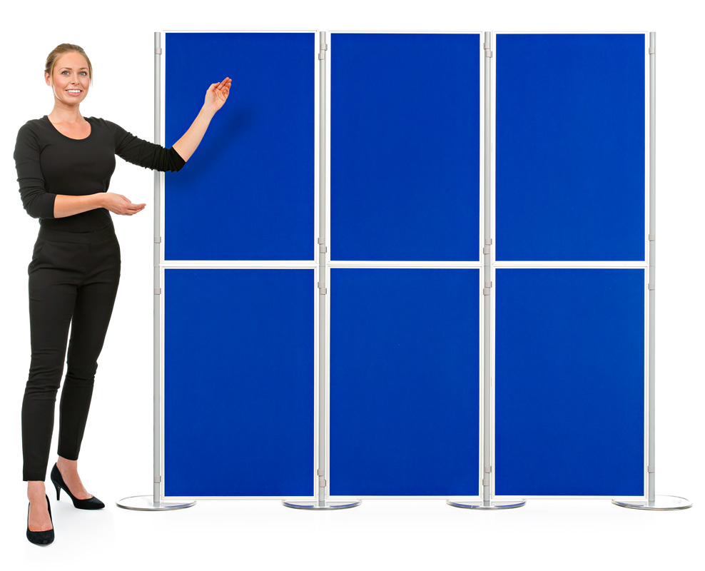 Aluminium 6 Panel and Pole Modular Display Board System