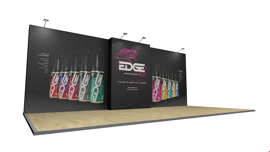 6m Printed Fabric Conference Display Stand