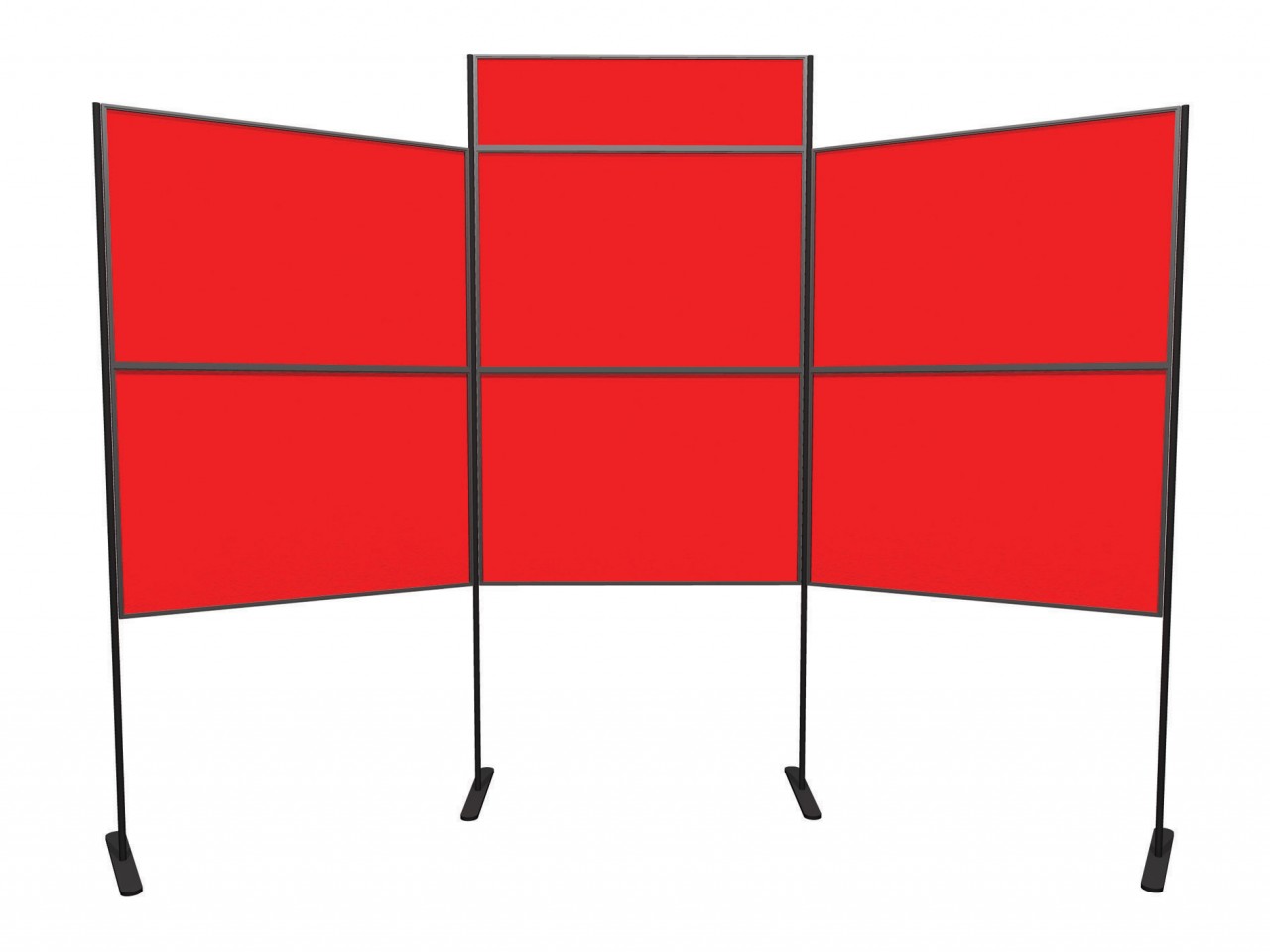 XL Standard 6 panel and pole modular display board system inc. header and carry bag