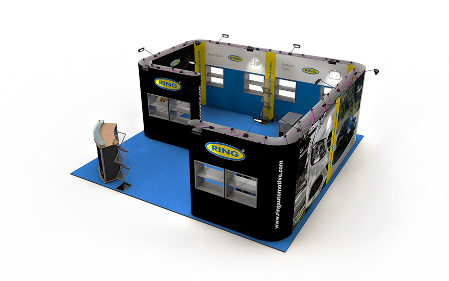 Bespoke Pop Up Exhibition Stand 6m x6m
