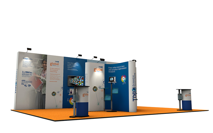 6m x 8m Linked Pop Up Display Stand