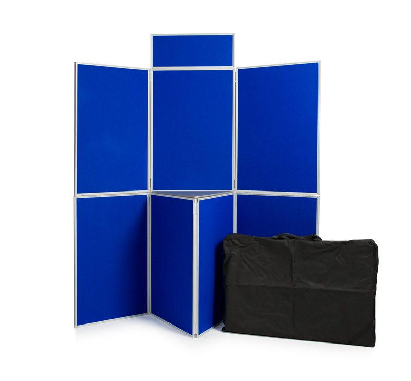 7 Panel Display Boards with bag. Blue/Grey in stock for next day delivery.