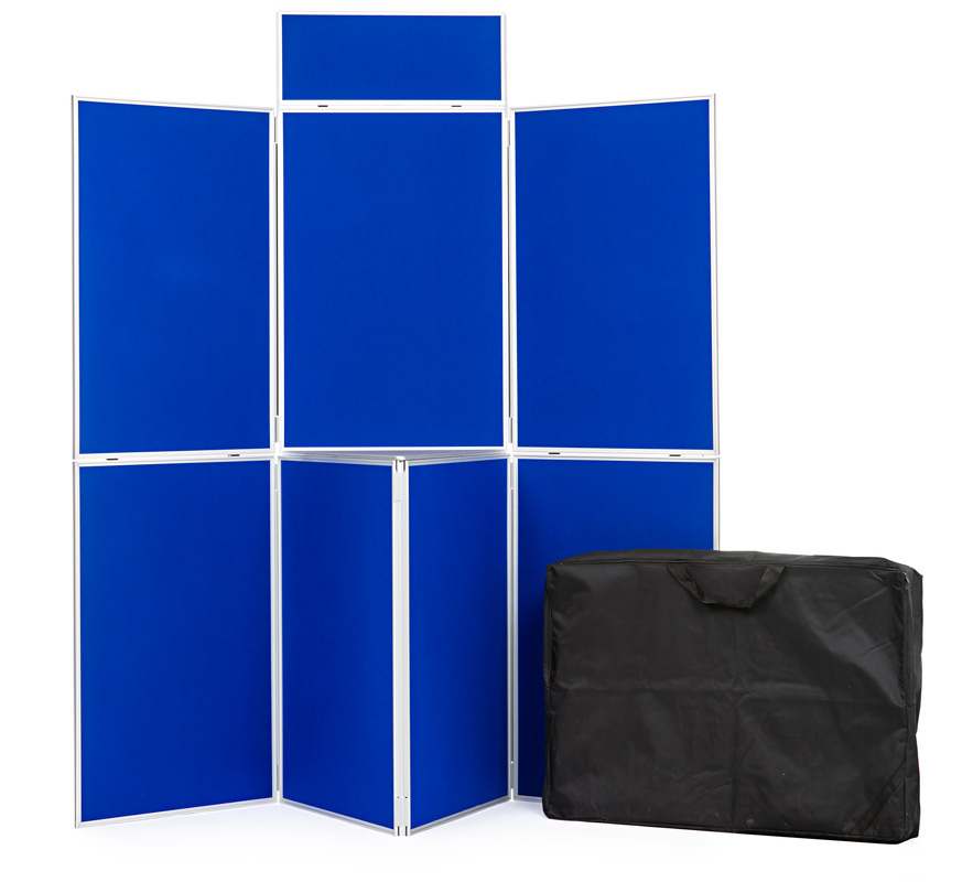 7 Panel Display Board with Aluminium Frame, Shelf, Header and Carry Bag