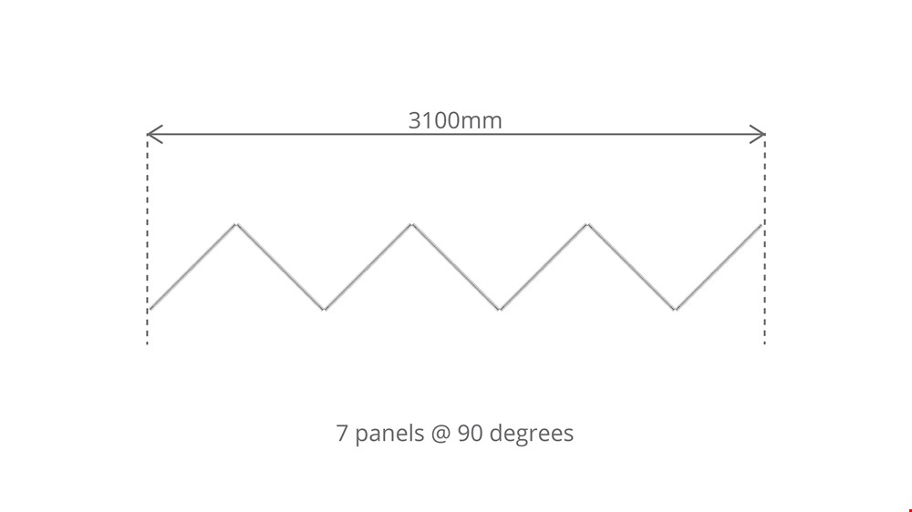 7 Panel Mobile Room Divider Concertina Screen Dimensions 