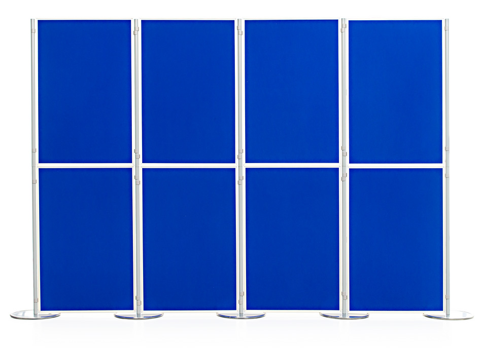 8 Panel and Pole Pinnable Display Board System in Portrait Configuration 