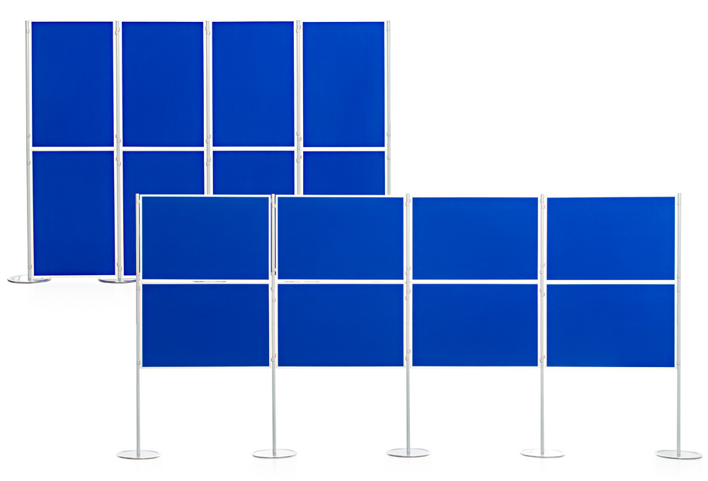 Panel and Pole Display Board Systems Can Be used in Portrait or Landscape Orientation