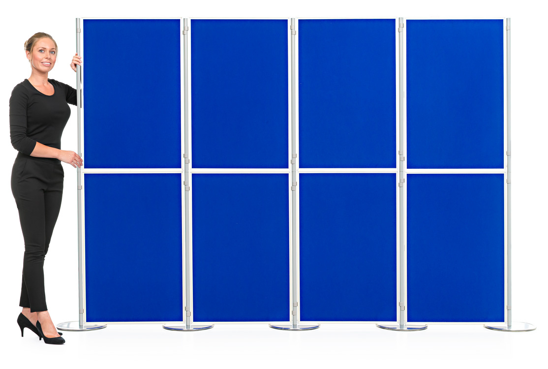 Aluminium 8 Panel and Pole Modular Display Board System