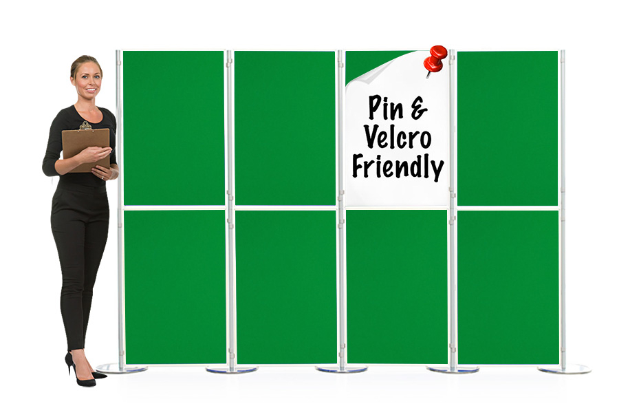 8 Panel and Pole Pinnable Display Boards