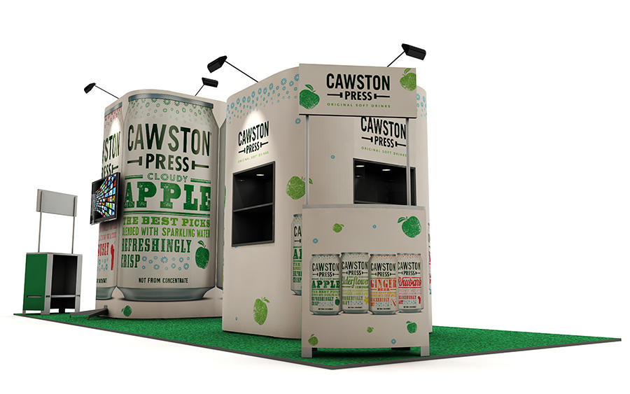 Bespoke 8m x 3m Pop Up Exhibition Stand Islands