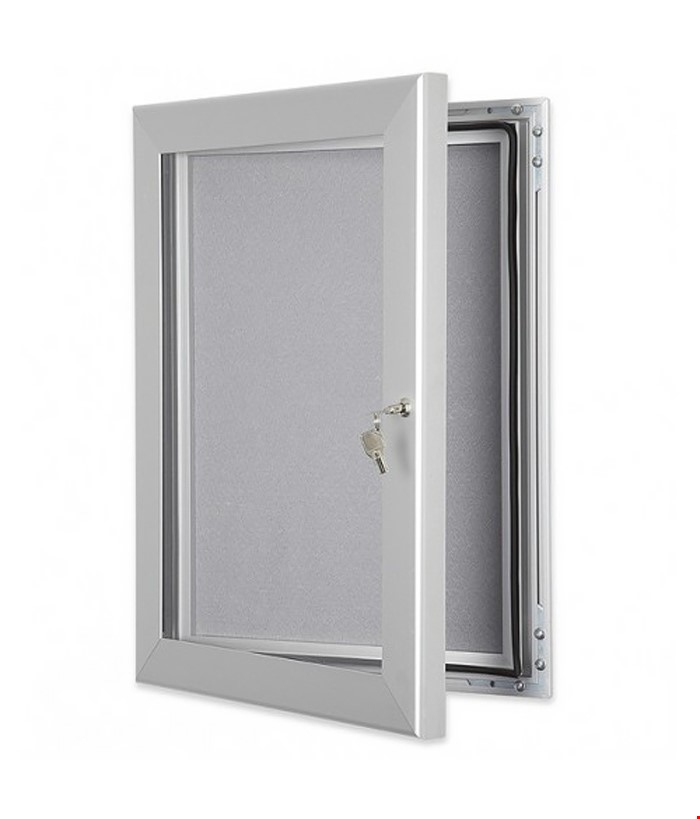 External Poster Frame Case With Pinnable Grey Interior For Use With Pins