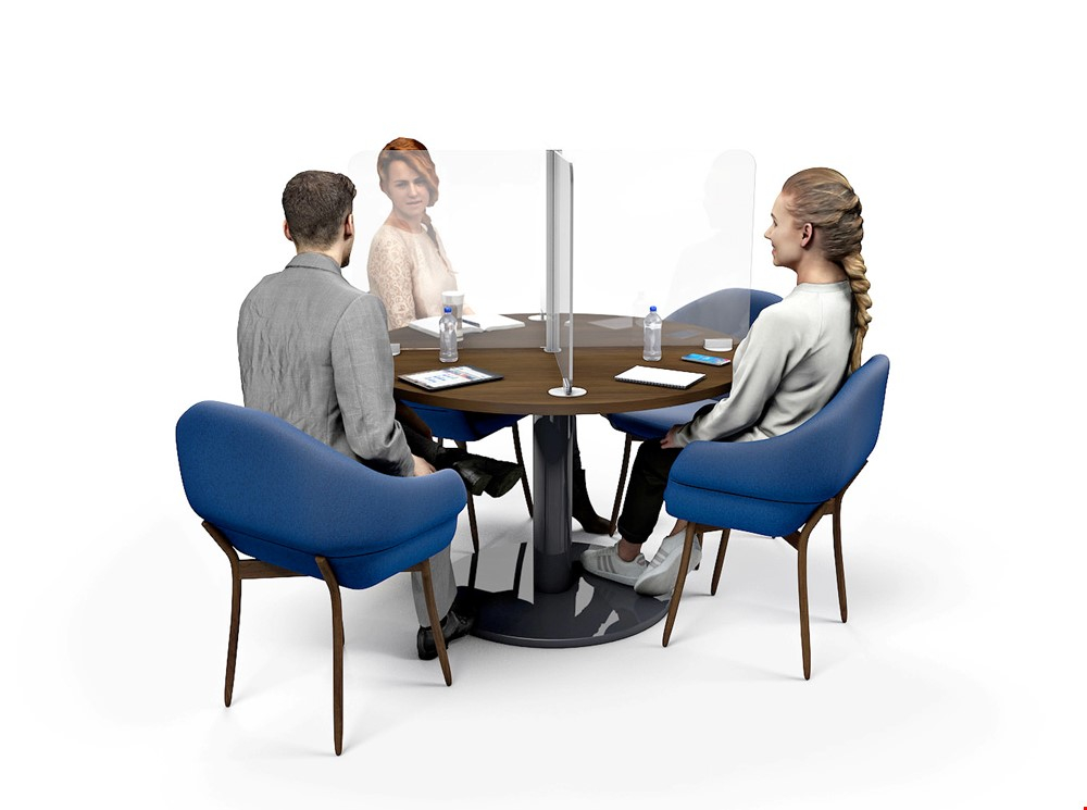 ACHOO® Clear Table Divider Screens Perspex Screen Meeting Table - Ideal For Creating Socially Distanced Meeting Spaces